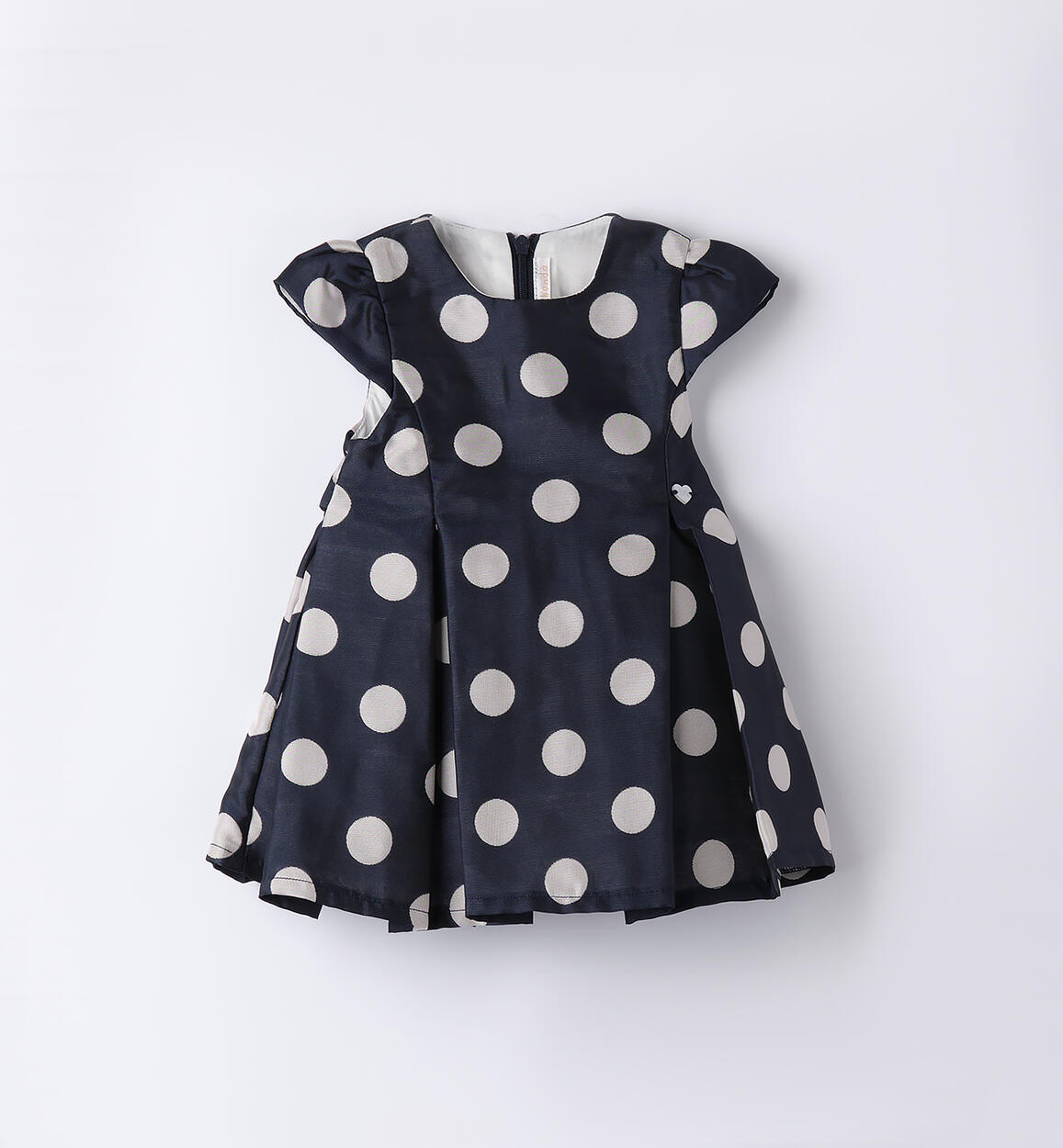 Newborn polka dot dress BLUE