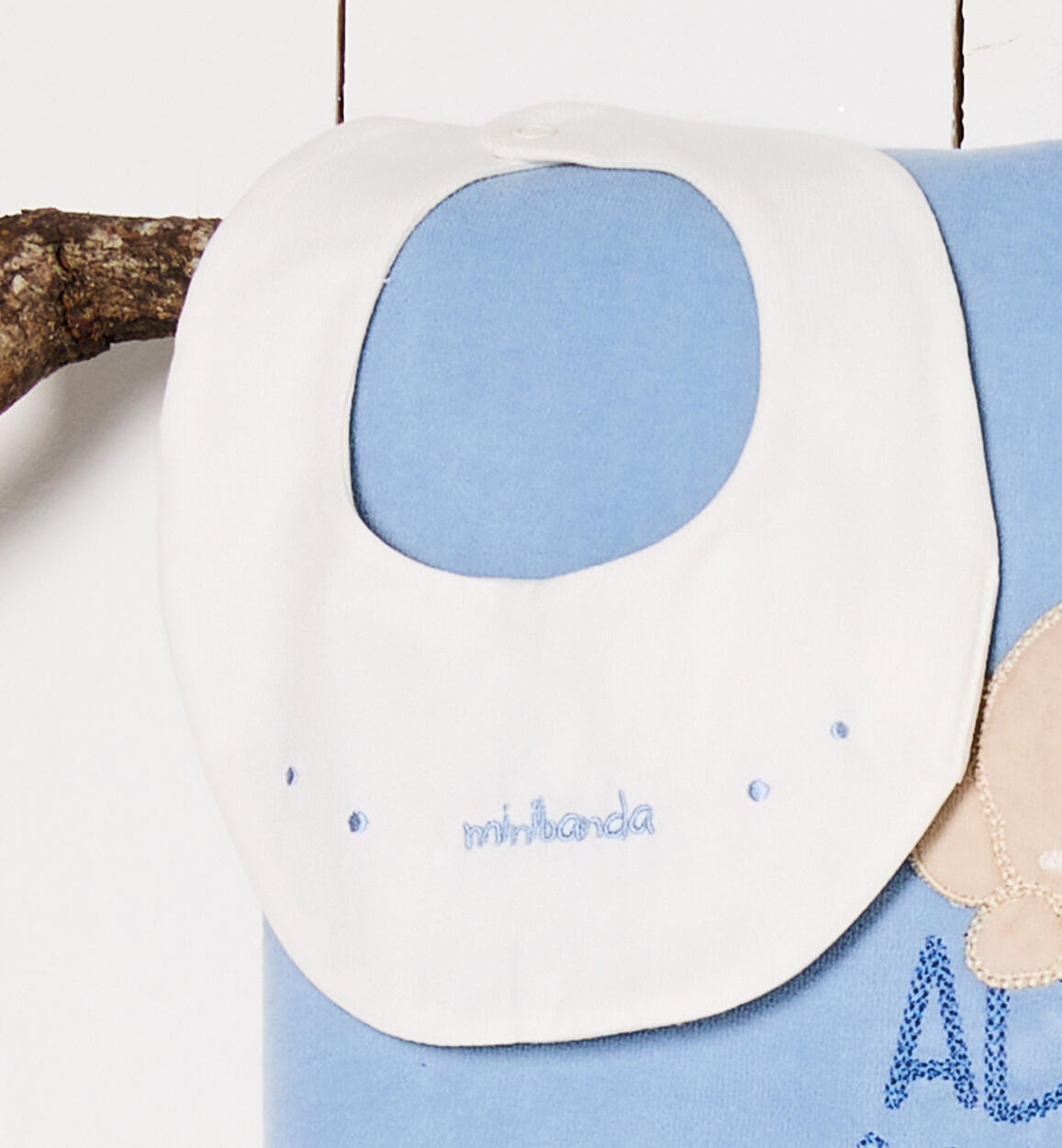 Bib for baby boy LIGHT BLUE