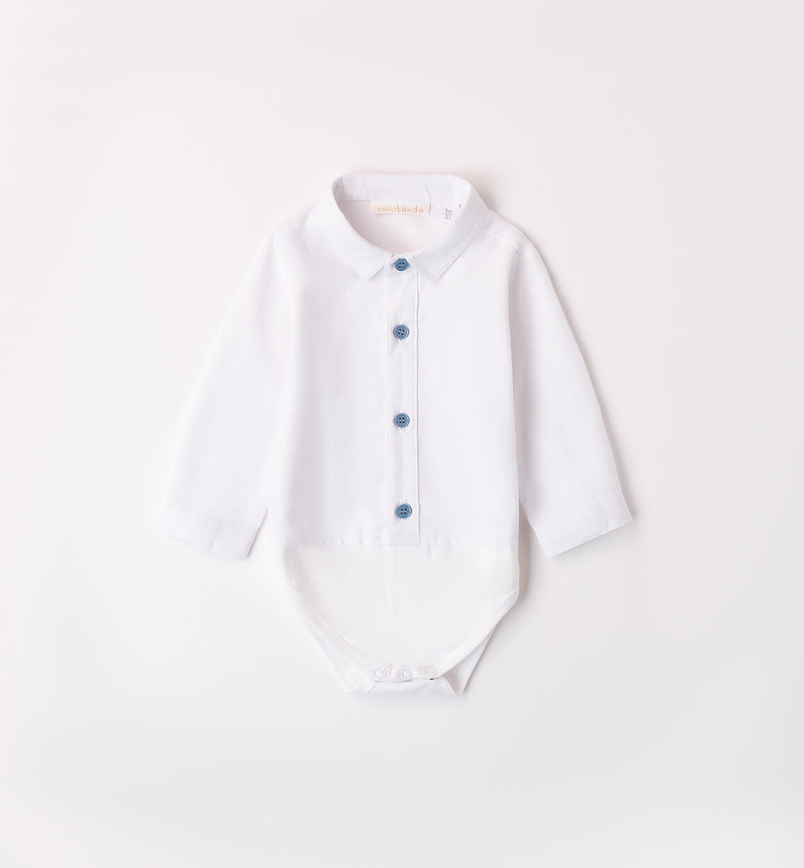 Camicia a body neonato BIANCO