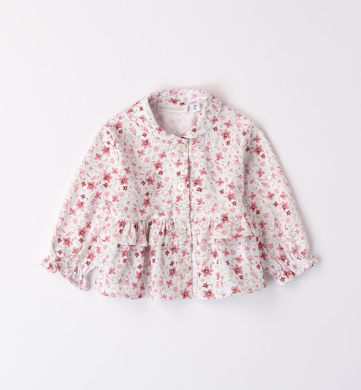 Camicia bimba in cotone ROSA