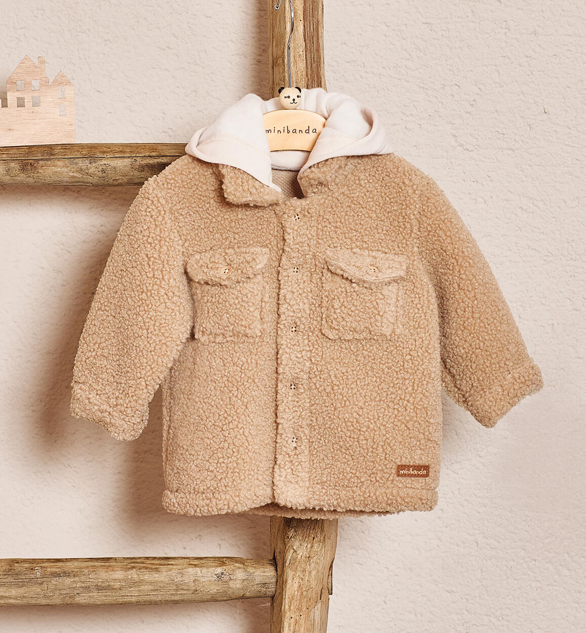 Winter baby boy shirt BEIGE