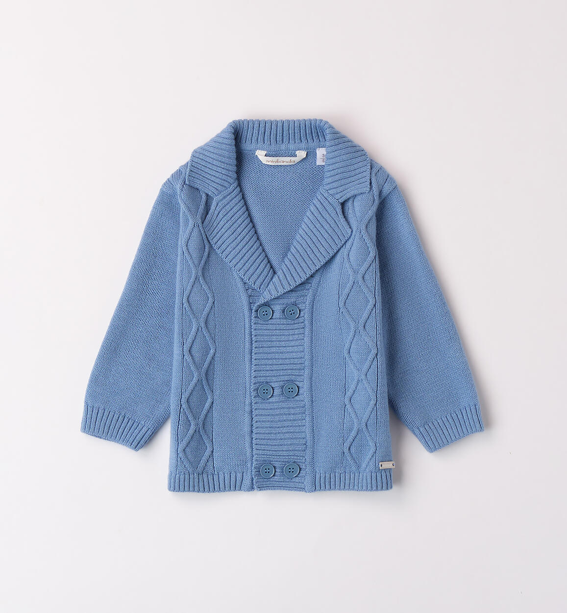 Baby boy cotton cardigan LIGHT BLUE