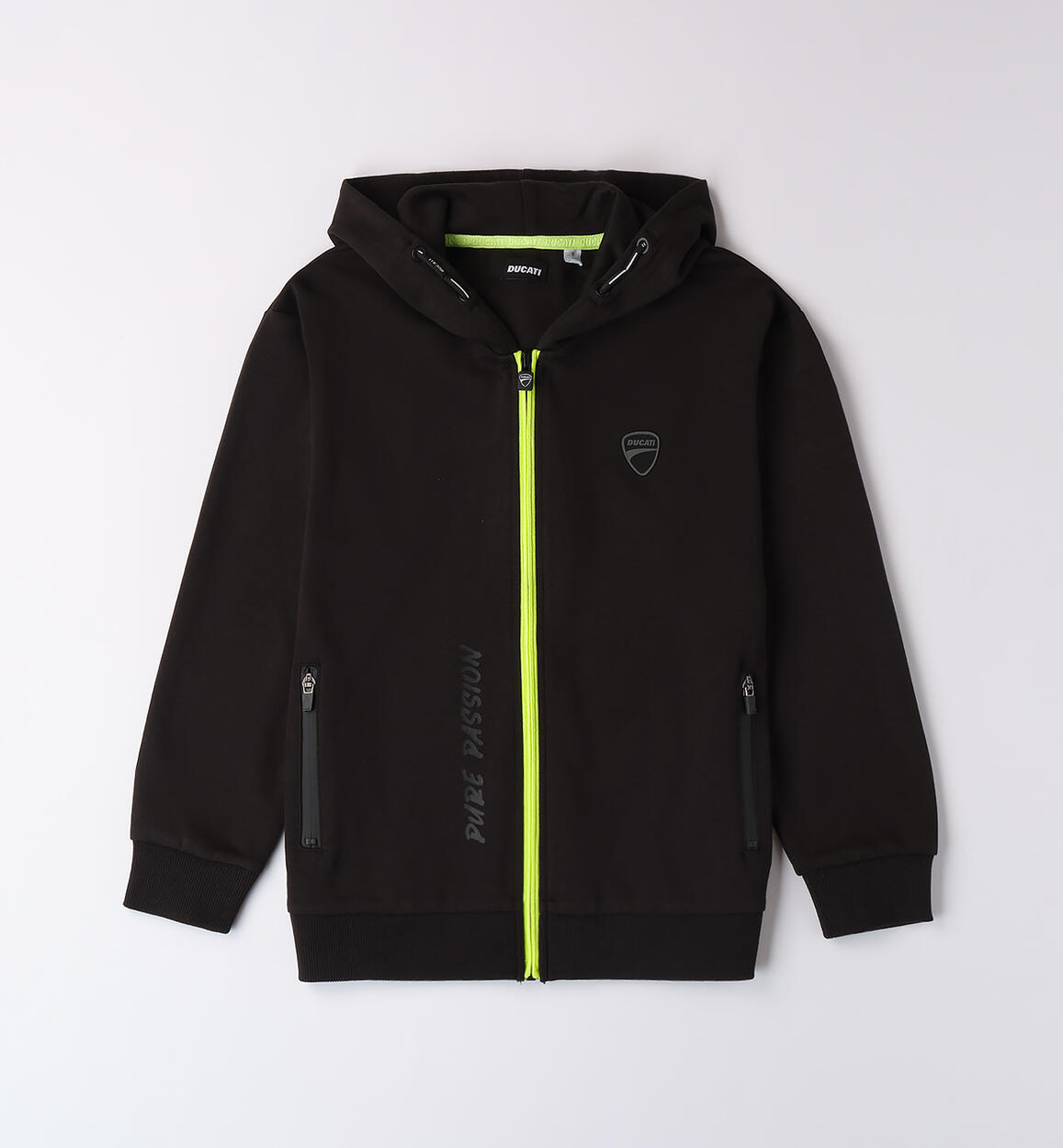 Ducati Zip-up Sweatshirt BLACK