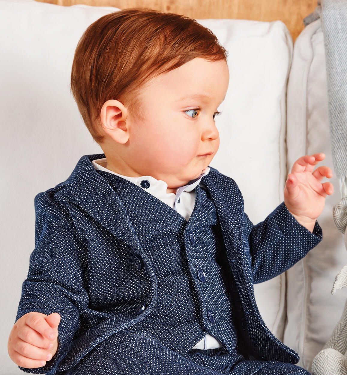 Elegant jacket for baby boy BLUE