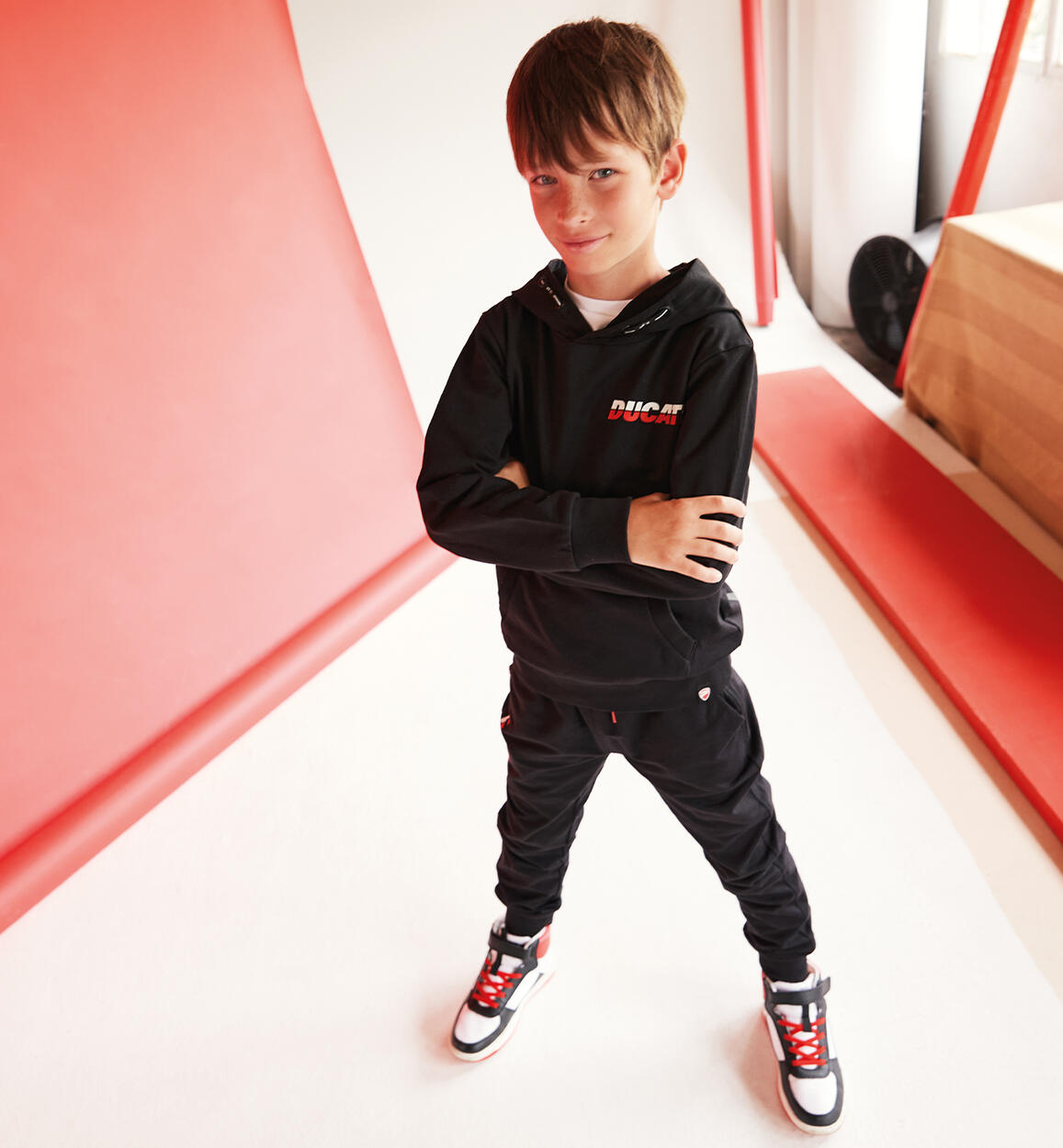 Pantaloni Ducati per bambino NERO