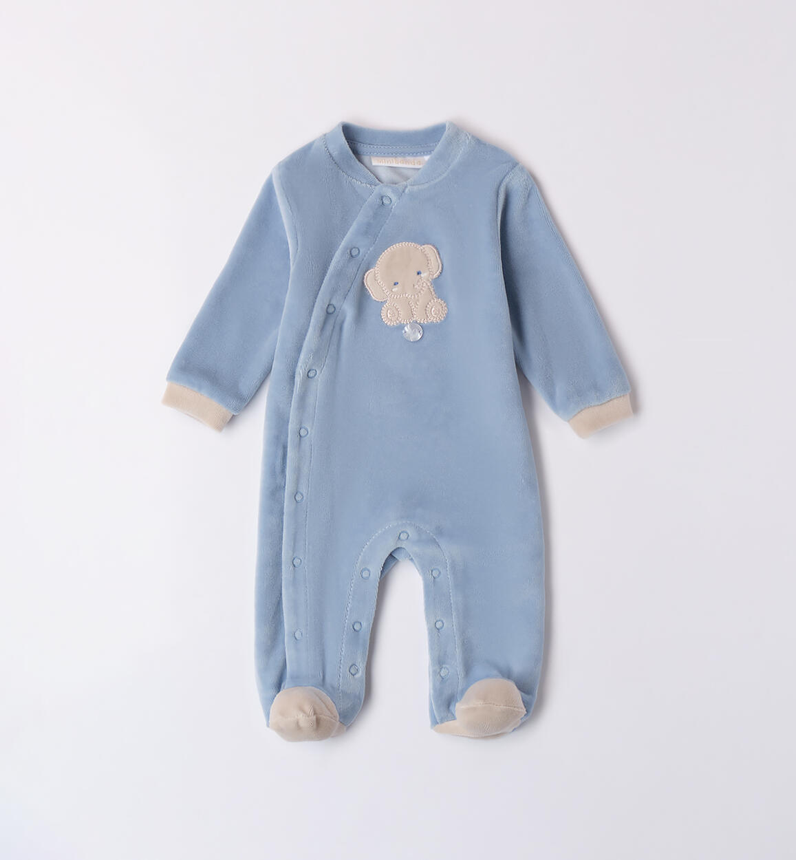 Chenille suit for newborn LIGHT BLUE