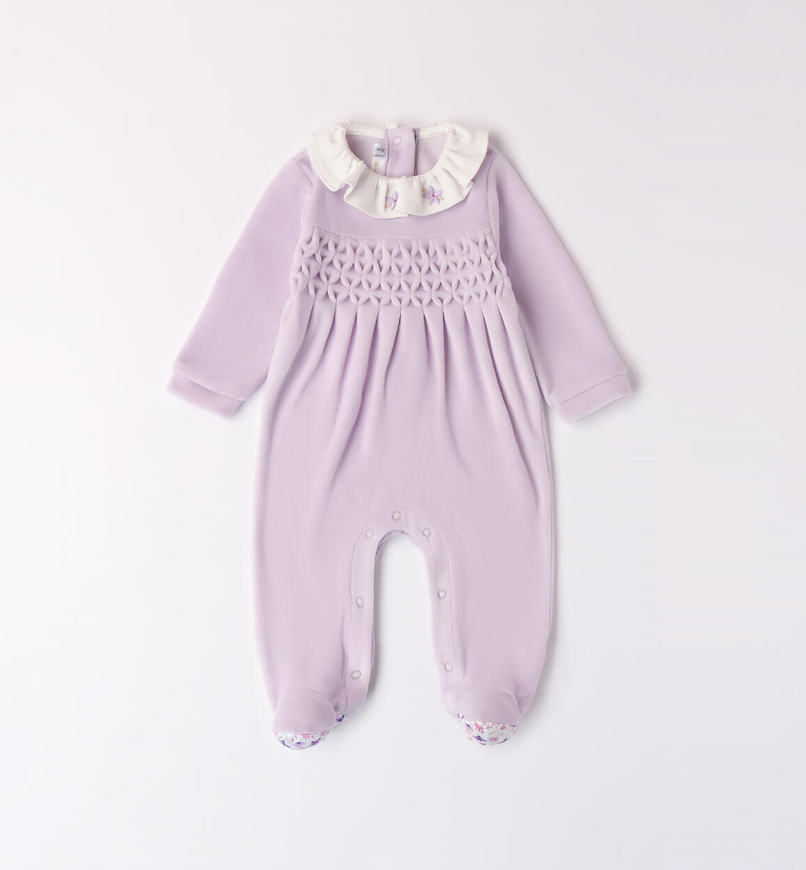 Chenille jumpsuit for baby girl VIOLET