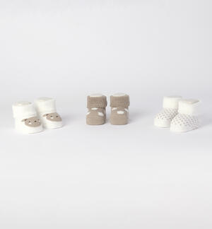 Unisex newborn booties