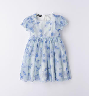Elegante abito floreale bambina BIANCO