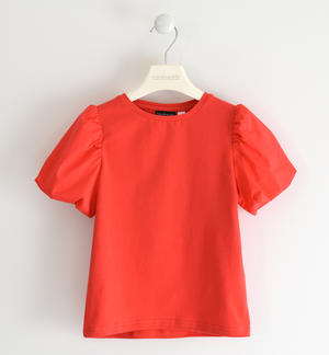 Elegante T-shirt per bambina in jersey stretch ROSA