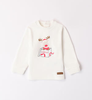 Sweatshirt for baby boy with reindeer