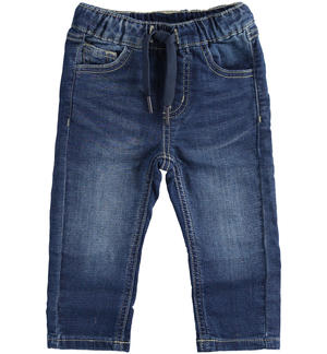 Jeans bambino con coulisse BLU
