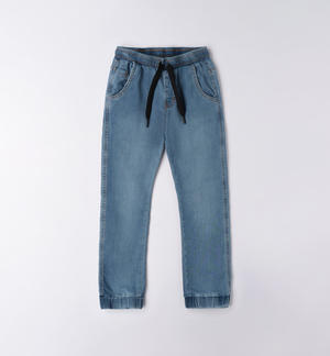 Jeans ragazzo con elastico BLU