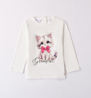 T-shirt with cat for girls