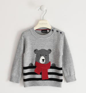 Maglione in tricot per bambino GRIGIO