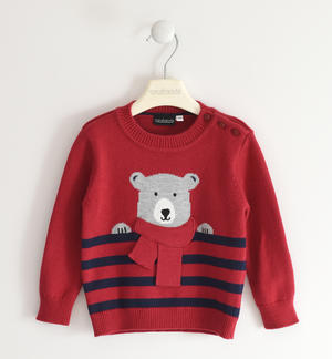 Maglione in tricot per bambino ROSSO