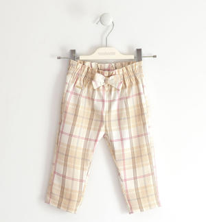 Pantalone bambina con fiocco ROSA