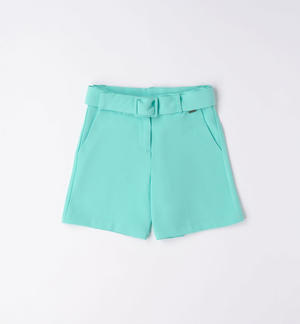 Pantalone corto cerimonia ragazza VERDE