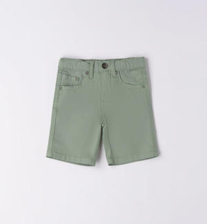 Pantalone corto cotone bambino VERDE