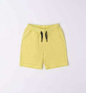 Pantalone corto felpa per bambino GIALLO