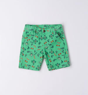 Pantalone corto verde bambino VERDE