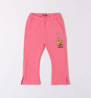 Pantalone rosa Snoopy per bambina