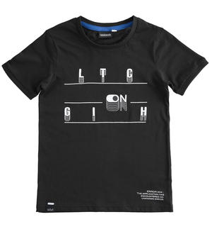 T-shirt sportiva bambino 100% cotone NERO