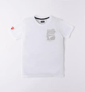 T-shirt bianca Ducati per bambino