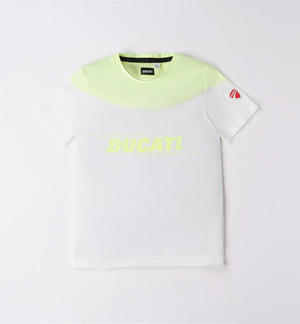 T-shirt Ducati bambino 100% cotone bicolor VERDE