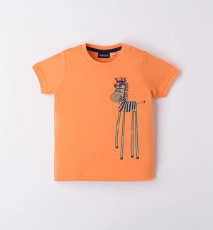 T-shirt zebra bambino ARANCIONE