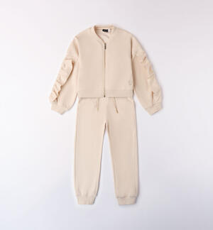 Girls' tracksuit with ruffles