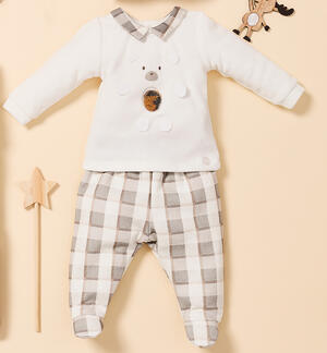 Two-piece jumpsuit for baby boy