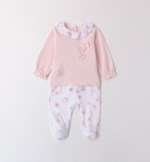 Baby girl two-piece onesie