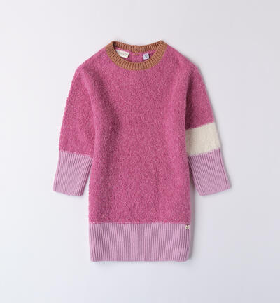 Tricot dress for girls PINK