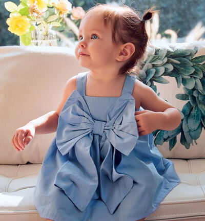 Two-piece dress for girls LIGHT BLUE