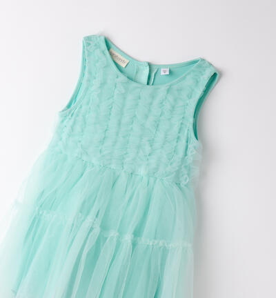 Tulle dress little girl GREEN