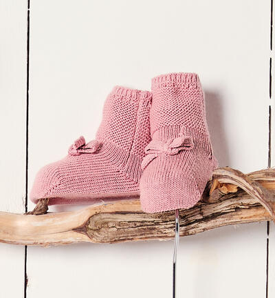 Baby girl booties PINK