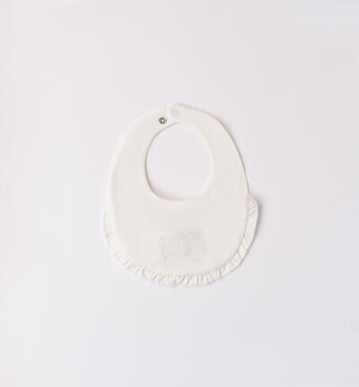 Baby girl bib CREAM