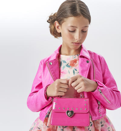 Borsa lucida ragazza ROSA