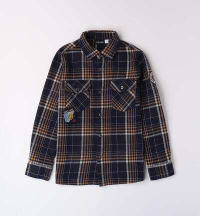 Camicia a quadri ragazzo BLU