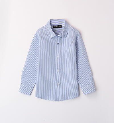 Camicia a righe bambino BLU