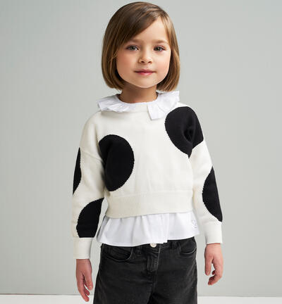 Camicia bianca bambina BIANCO