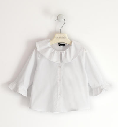 Camicia bianca bambina BIANCO