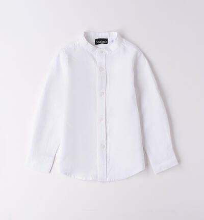 Camicia coreana da bambino BIANCO