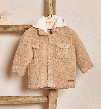 Winter baby boy shirt BEIGE