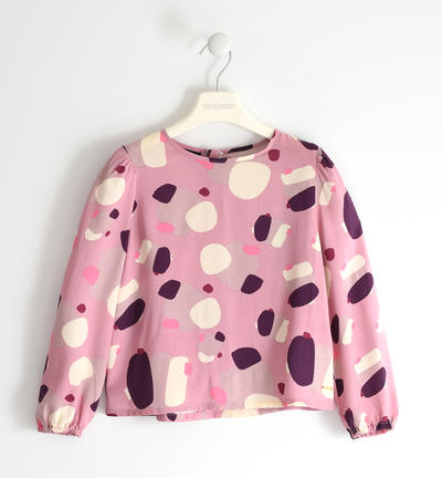 Camicia ragazza fantasia ROSA