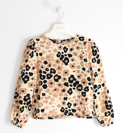 Camicia ragazza fantasia BEIGE