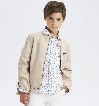 Boys¿ shirt in an all-over pattern WHITE