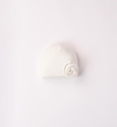 Hat for baby girl CREAM