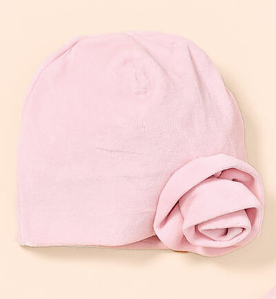 Cappellino per neonata ROSA